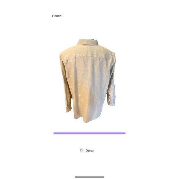 Lauren Ralph Lauren Women’s Linen Blouse Roll Tab Sleeves Plus Sz. 2X - Picture 10 of 14